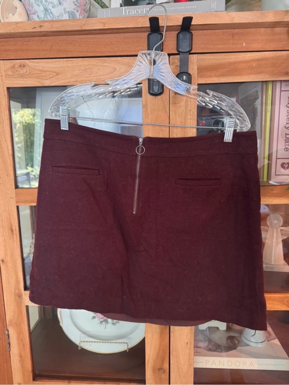 Madewell Burgundy Mini Skirt